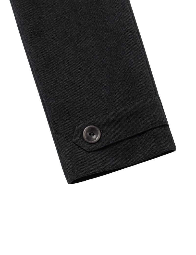SOFT HOODED COAT(CHARCOAL)