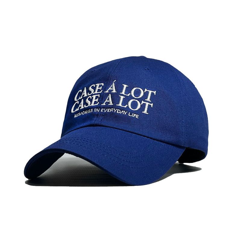 CASEALOT（ケースアロット）の「Slogon logo ball cap - Blue（Hats）」