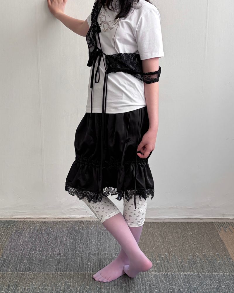 Sheer Lace Cropped Vest