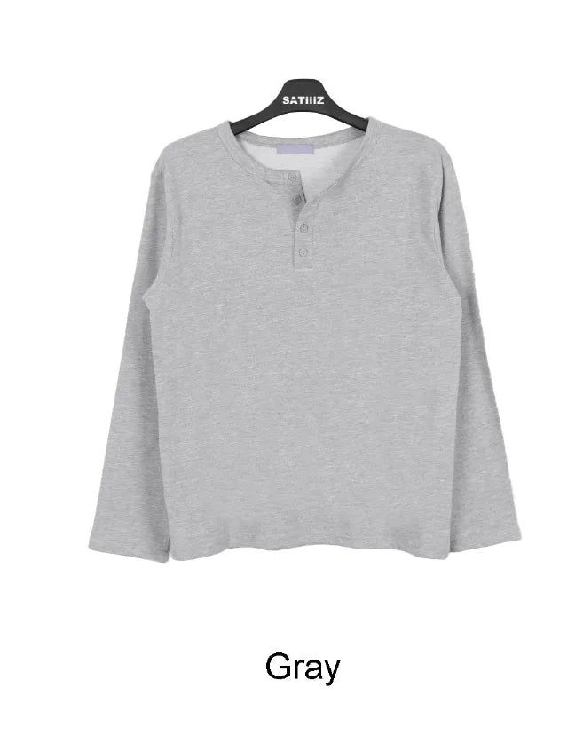 Lato Henley Neck Long Sleeve