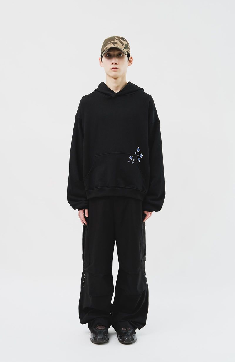 (MADE) Blue Star Softy Hoodie_Black