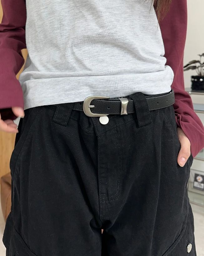 Toen-dyed diagonal cargo pants