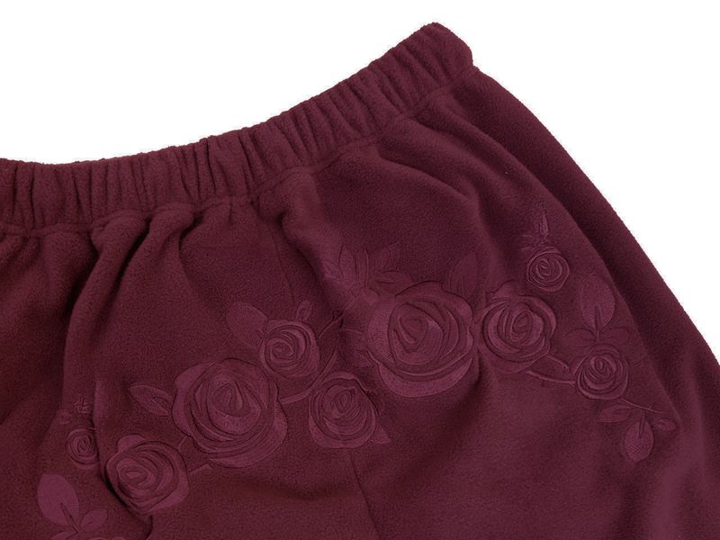 Rosie fleece pants / burgundy