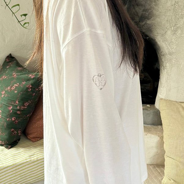 Garden long sleeve T (white)