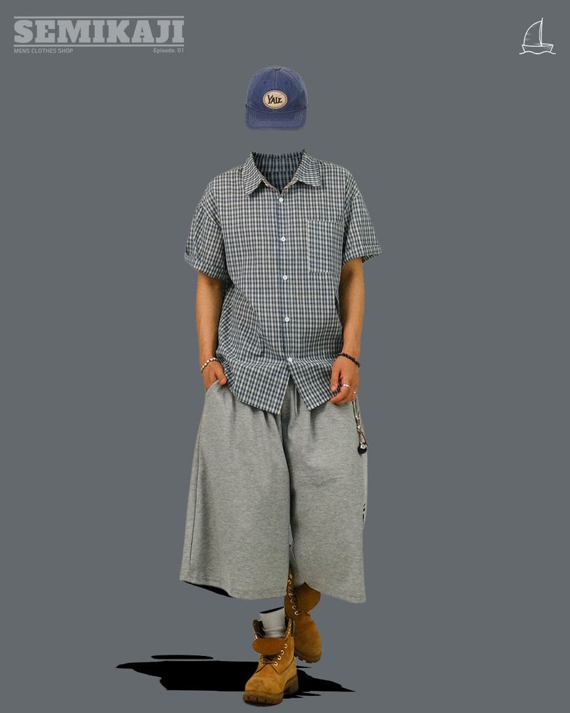 RE Check Half Shirt