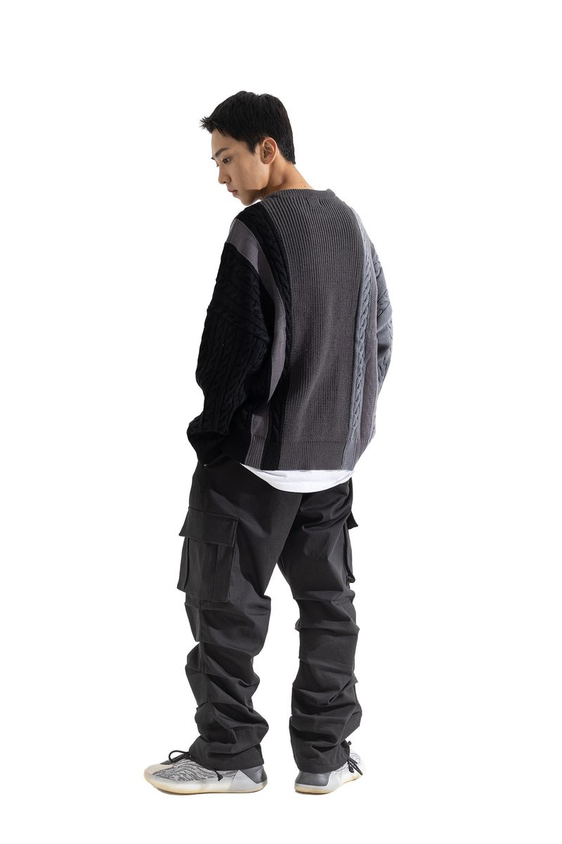 MULTIPLE INCISON CABLE KNIT MFONT002