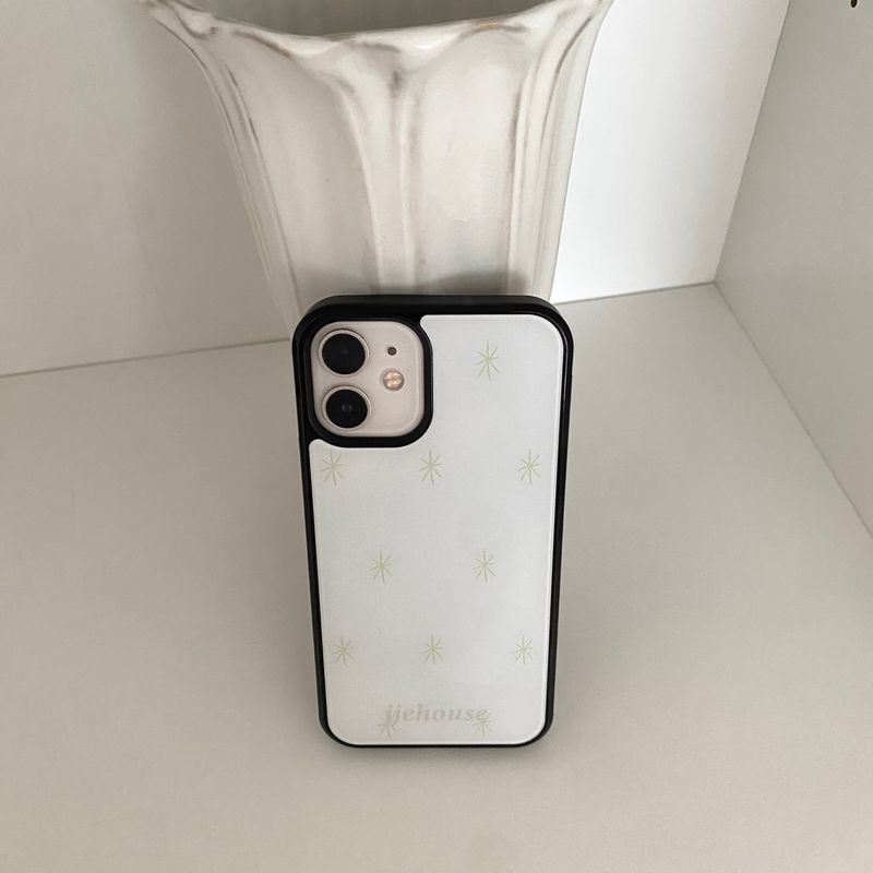 jjehouse（ジェイジェイハウス）の「スター柄スマホケース (ガラスバンパー)（スマホグッズ/小物）」