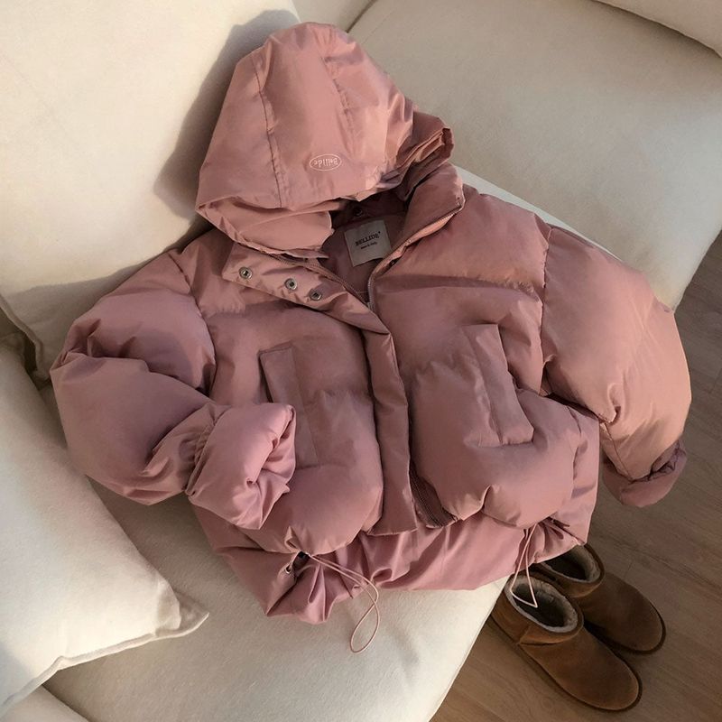 [BELLIDE MADE]Butterfly Two-Way Hooded Short Padded Jacket