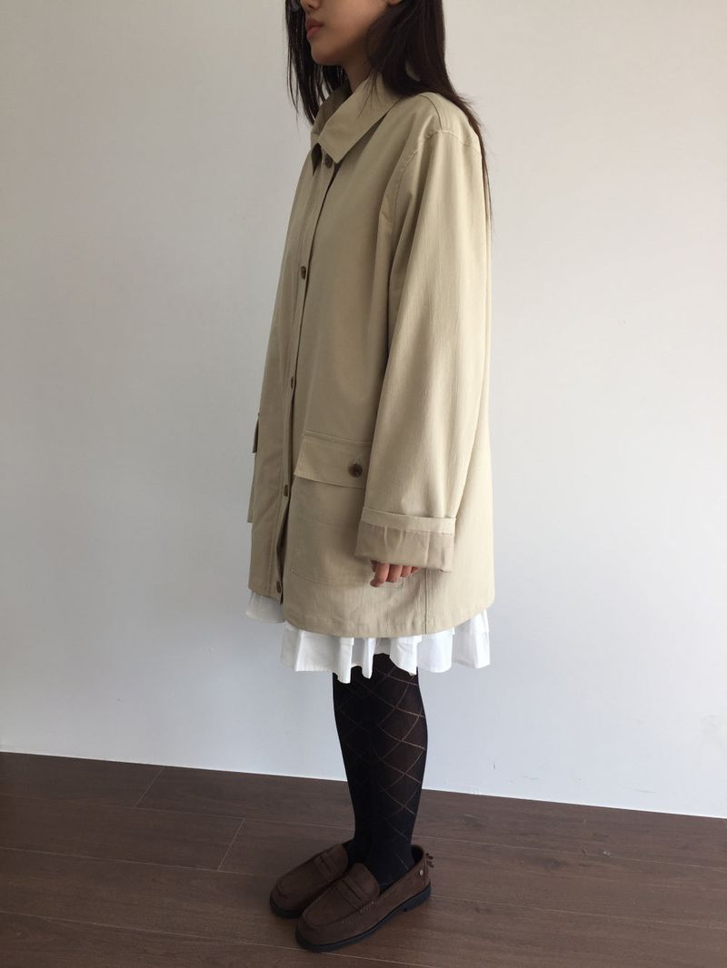 Liam Solid Half Coat (3color)