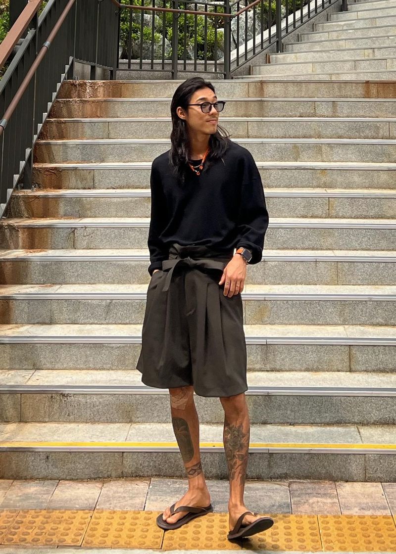 ロープハーフパンツ