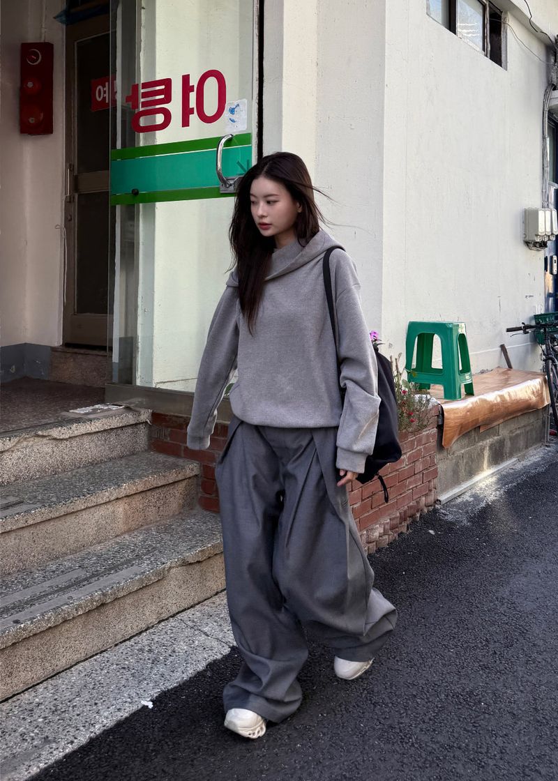  ANGLE LINE WIDE SLACKS