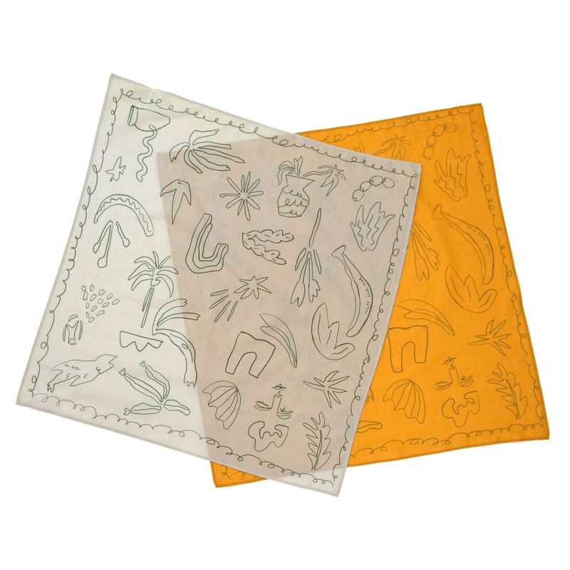 [Organic Scarf] Camino - Camel