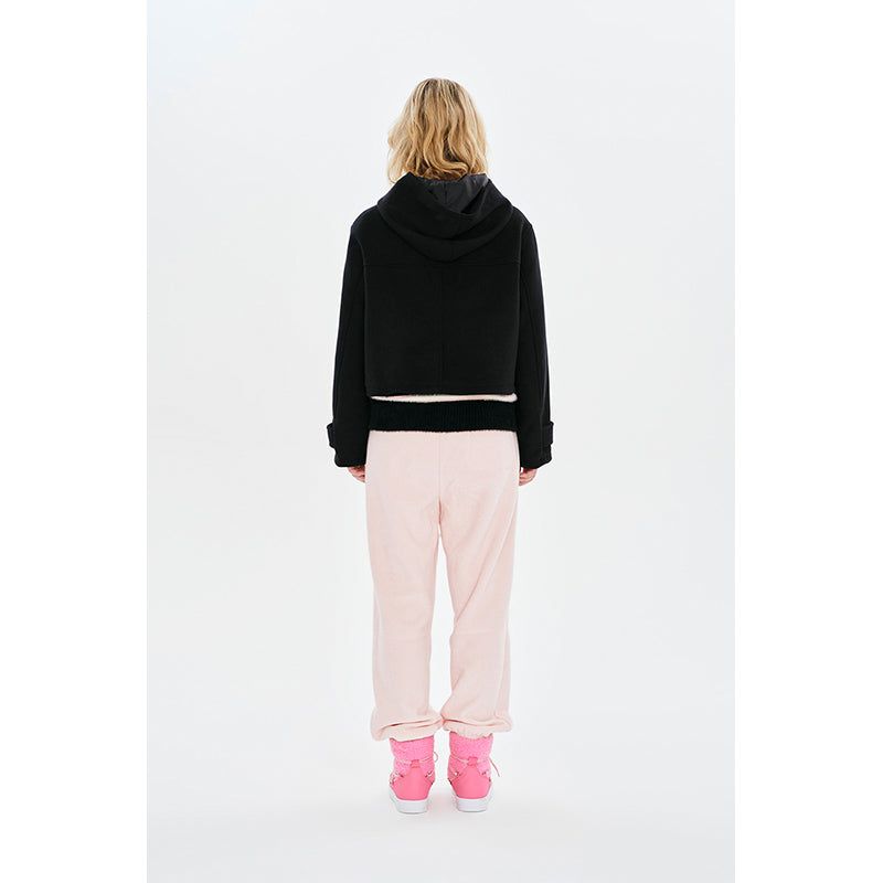 CHERRY HOODIE HALF DUFFLE COAT [NAVY]