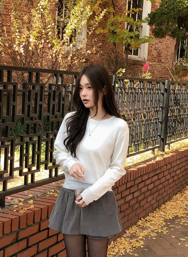 Daily Wool Loose Fit Round Knit (6color)