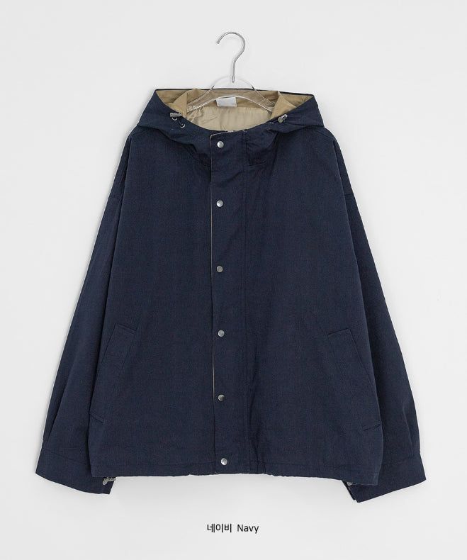 [unisex] Caranne Color Matching Hood Bomber Jacket