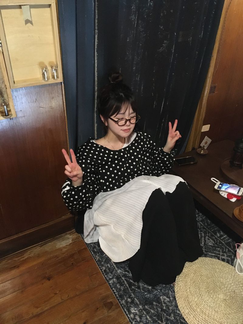 KYOKO（キョウコ）の「ドットトラックスウェットシャツ（トップス）」