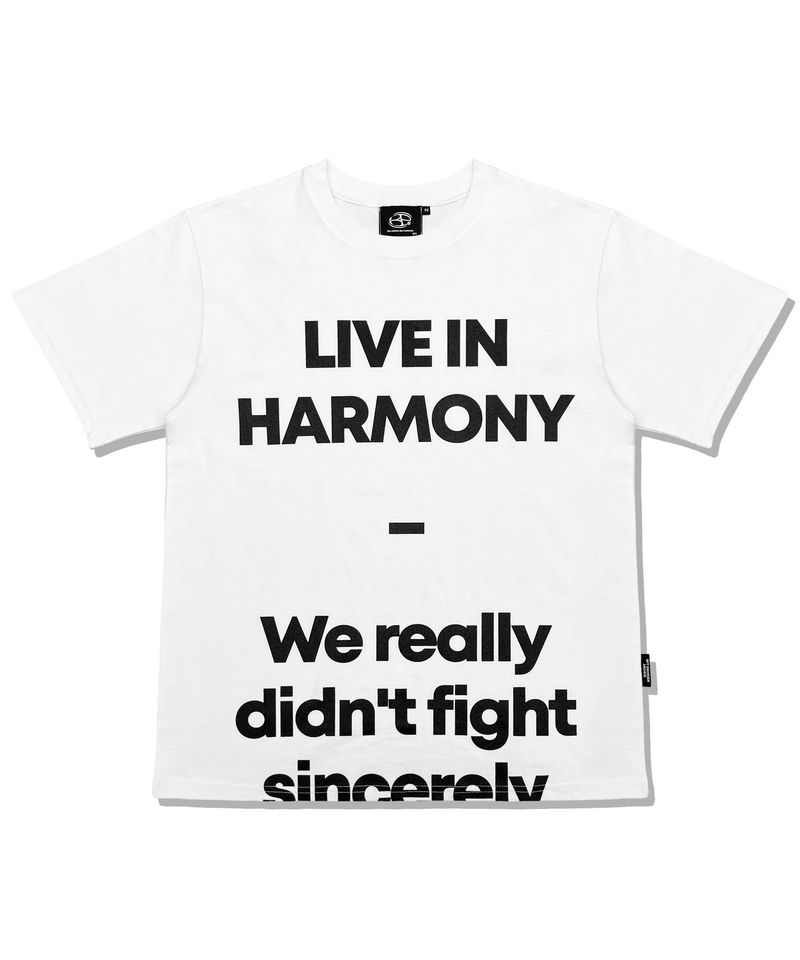 LIVE IN HARMONY TEE WHITE_BLACK