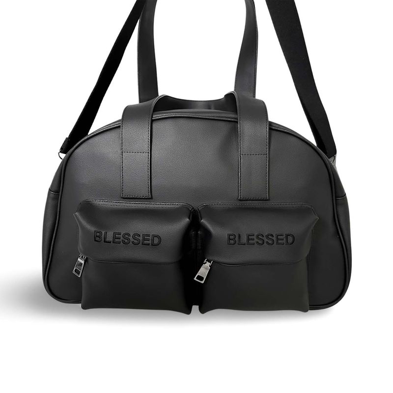 HALF MOON SHOULDER CROSS BAG_LARGE-Hybrid leather Black_black