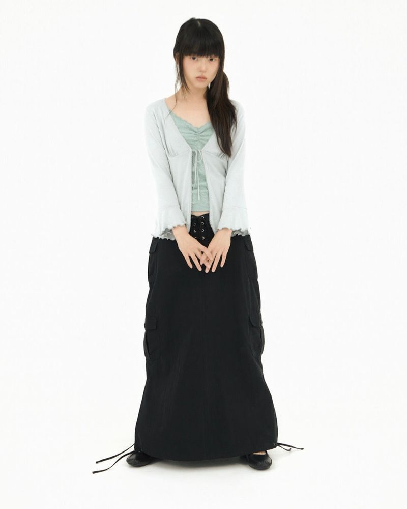 CORSET LONG CARGO LOW SK BLACK
