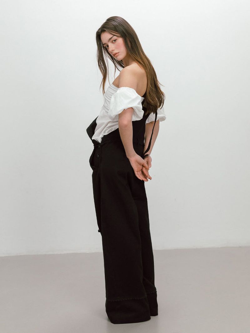 PUFF SHIRRING BLOUSE / WHITE