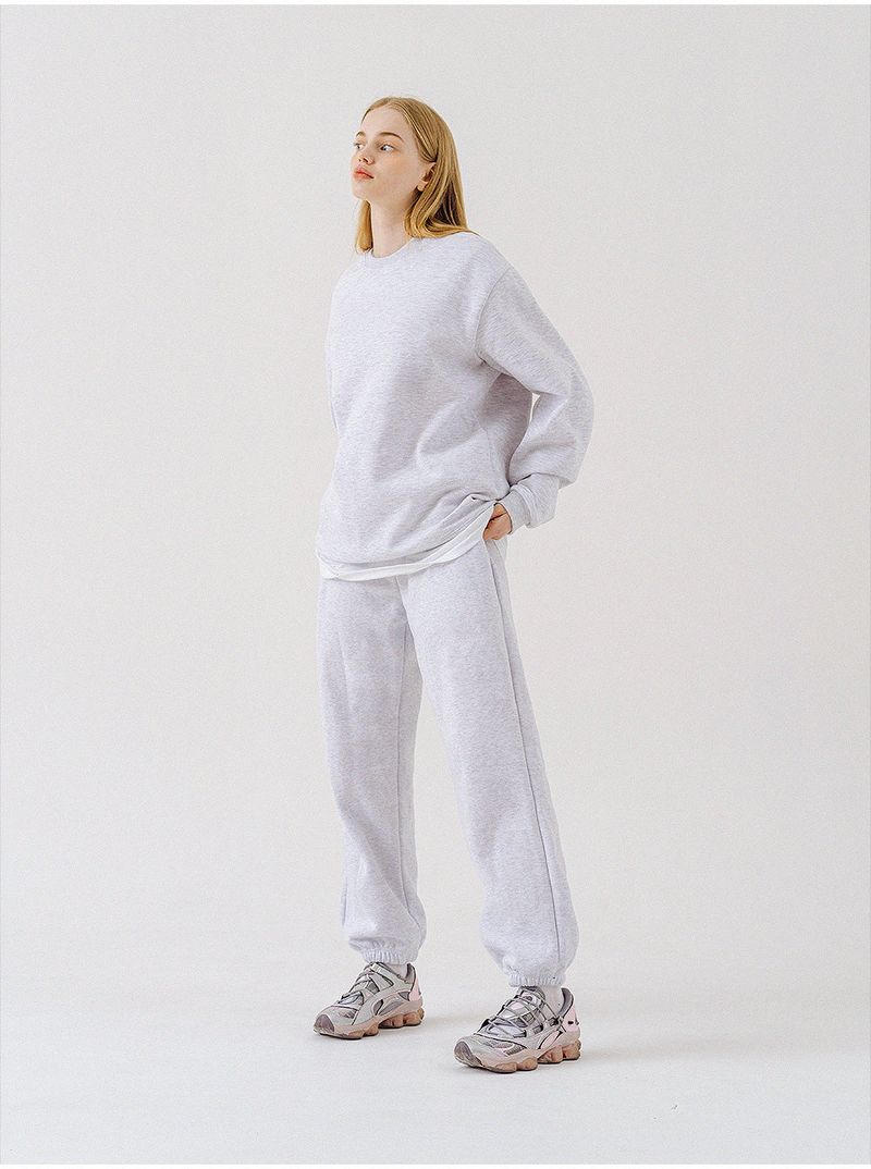 PLAIN BANDING JOGGER PANTS