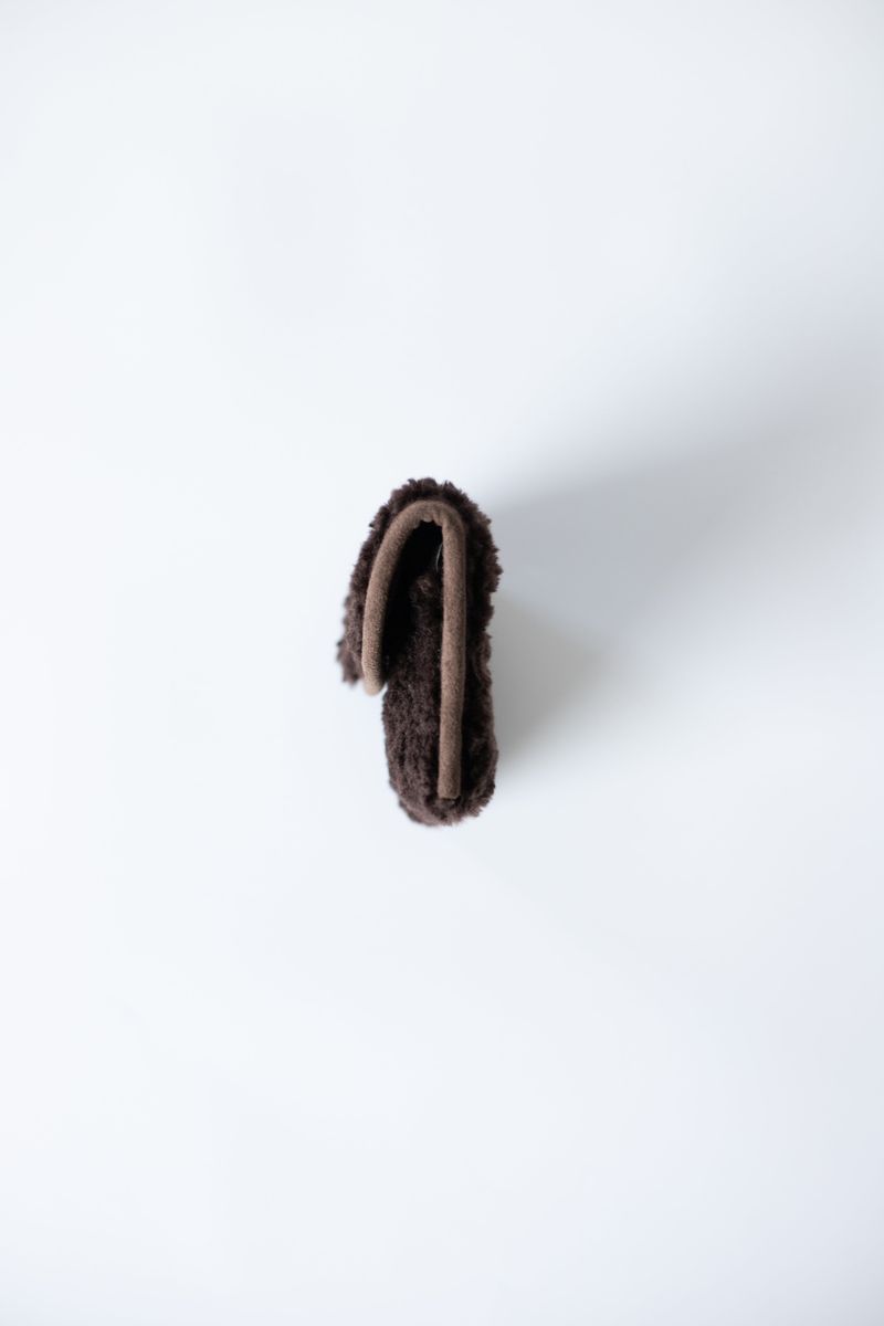 Boucle suede belt bag (Brown)