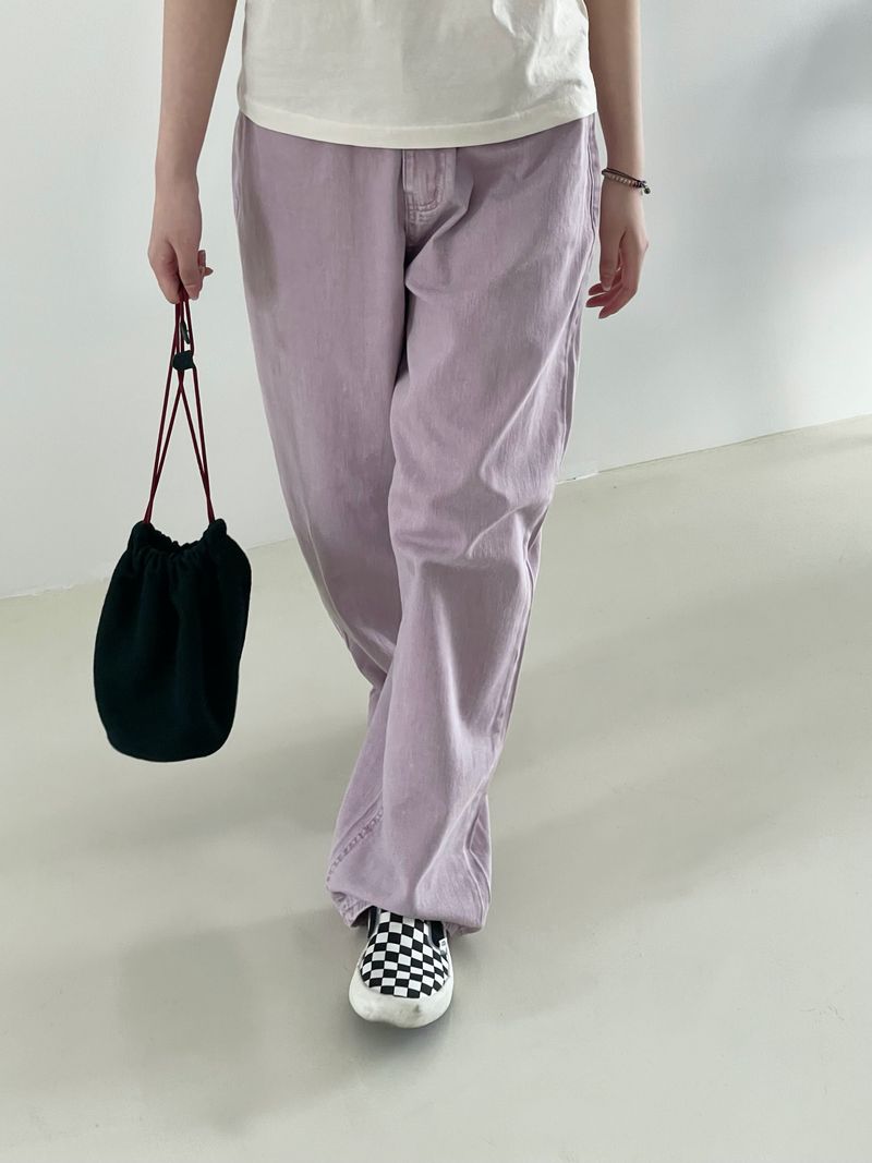 Saffron semi-wide pants