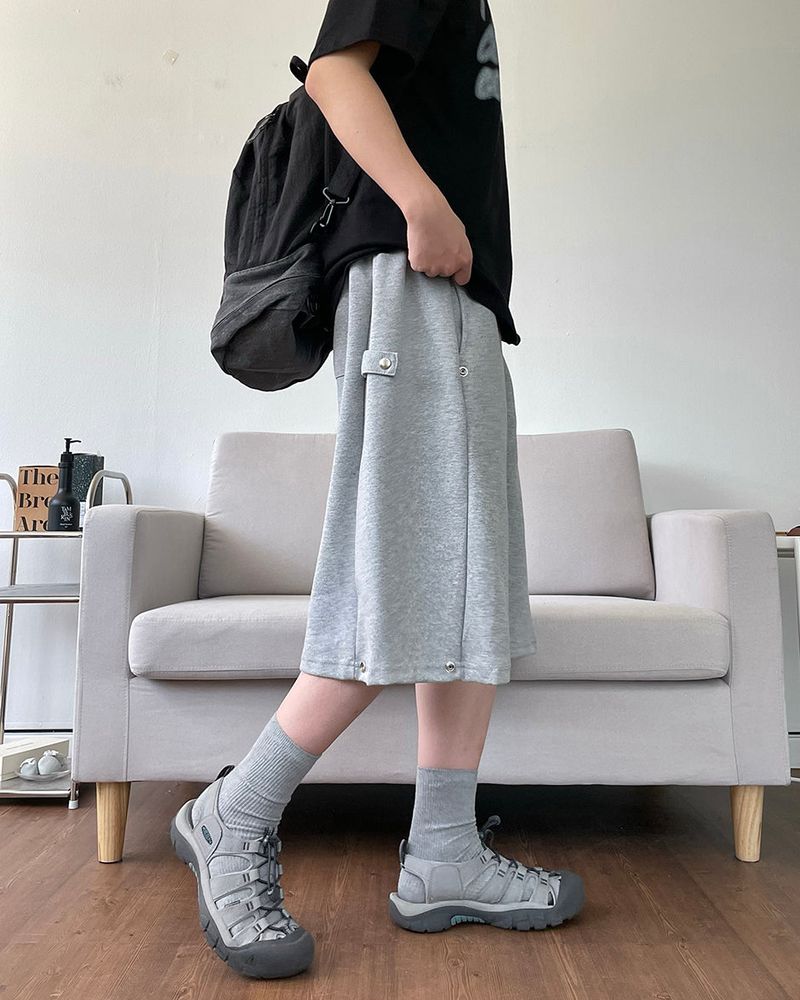 IDF（アイディーエフ）の「サイドスナップバミューダスウェットパンツ 3C（パンツ）」