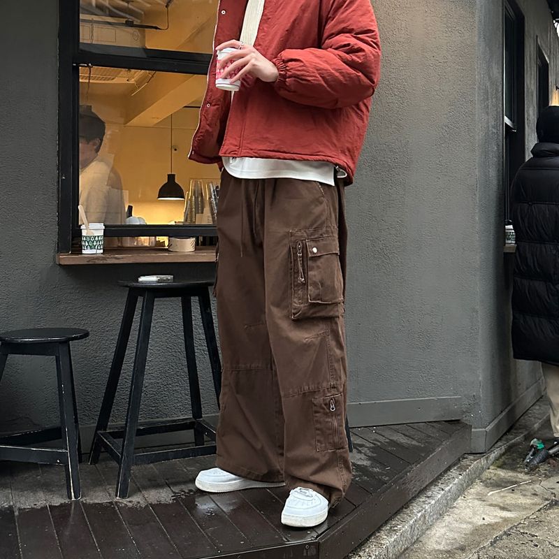 LMN dust multi-pocket cargo pants (3 colors)