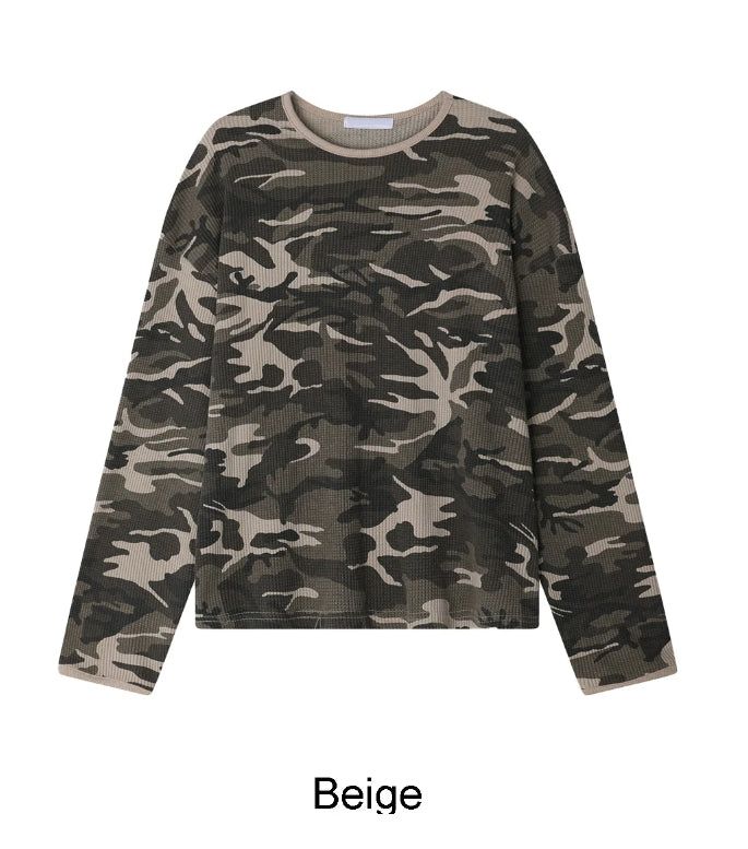 Fren Camo Waffle Long Sleeve