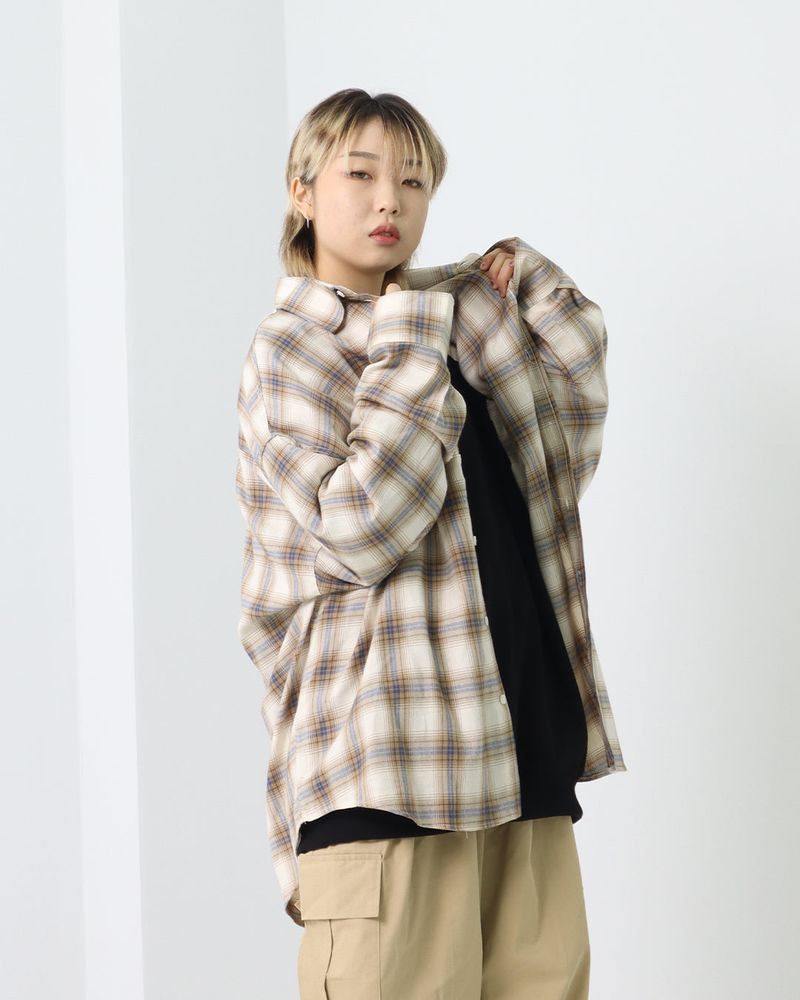 PANATIQUE（パナティーク）の「Overfit Retro Checked Shirt_2color（Tops）」