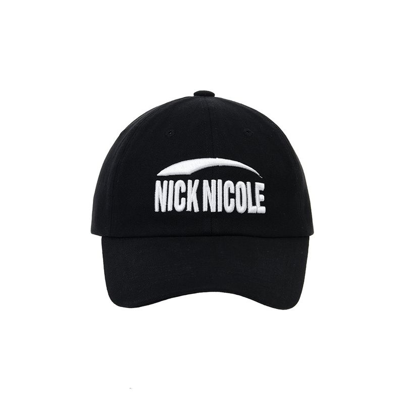 NICK&NICOLE(ニック&ニコール)の「SIGNATURE LOGO BALL CAP_BLACK(Hats)」