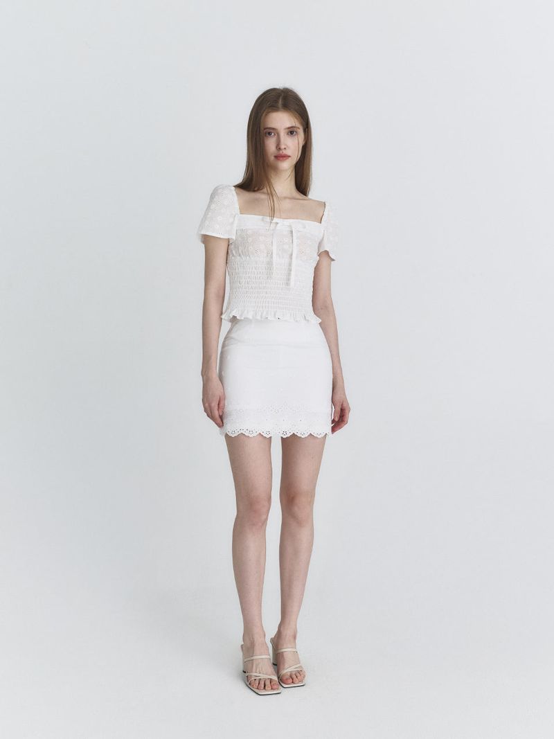 Scarlett mini skirt (Ivory)