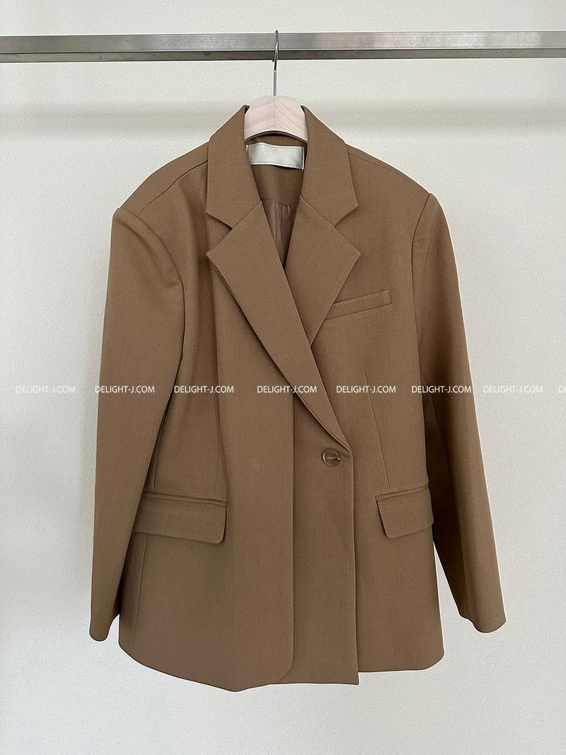 double collar oversized fit blazer jacket