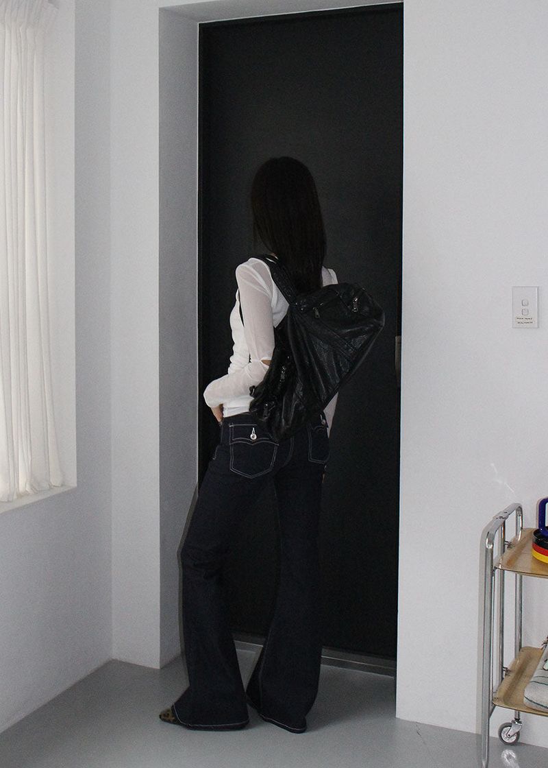 BLACK 2WAY SHOULDER BAG
