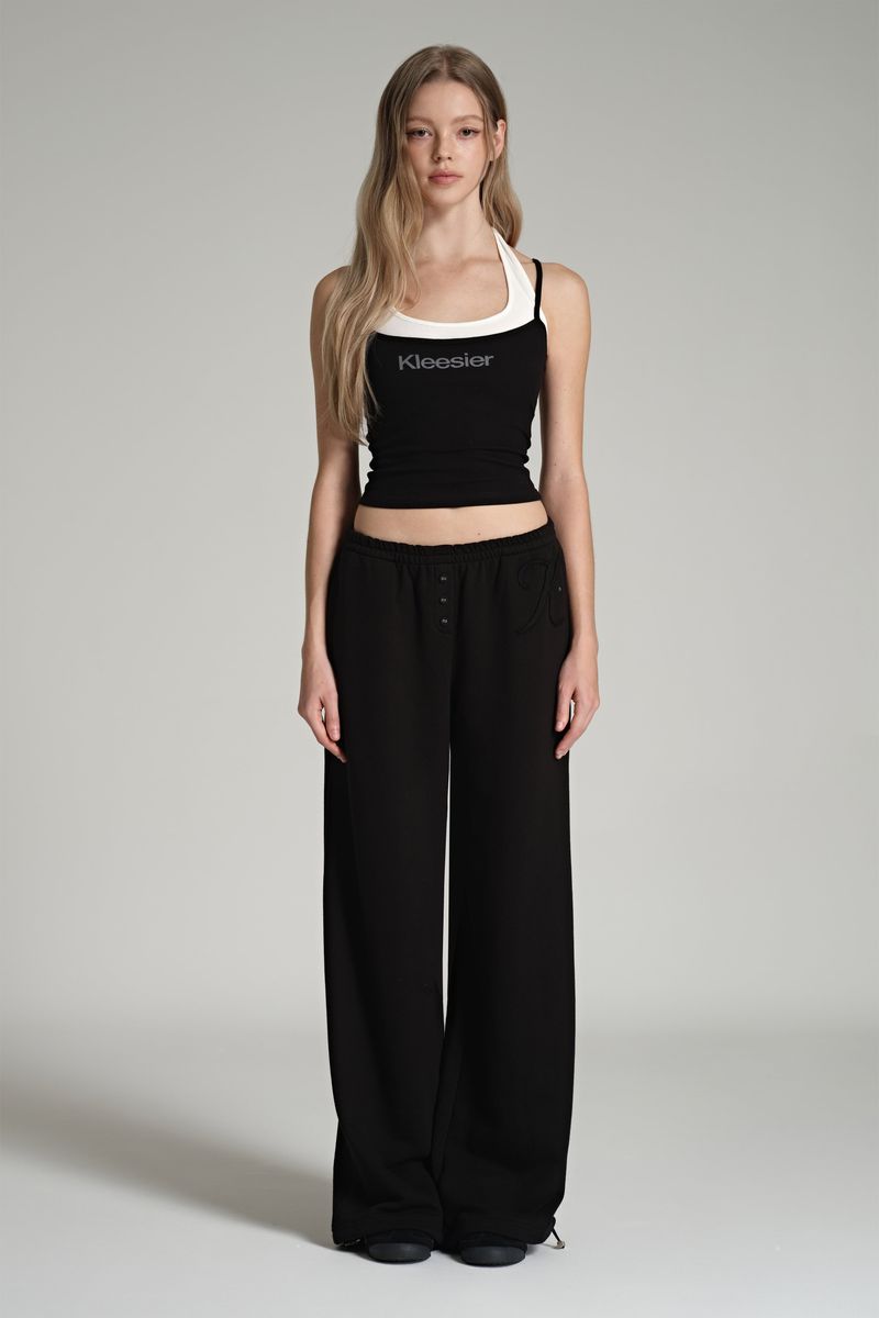 Soft layered sleeveless, Black
