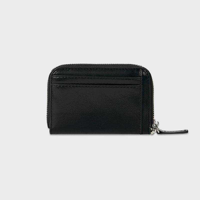 MINI ZIPPER WALLET (BLACK)