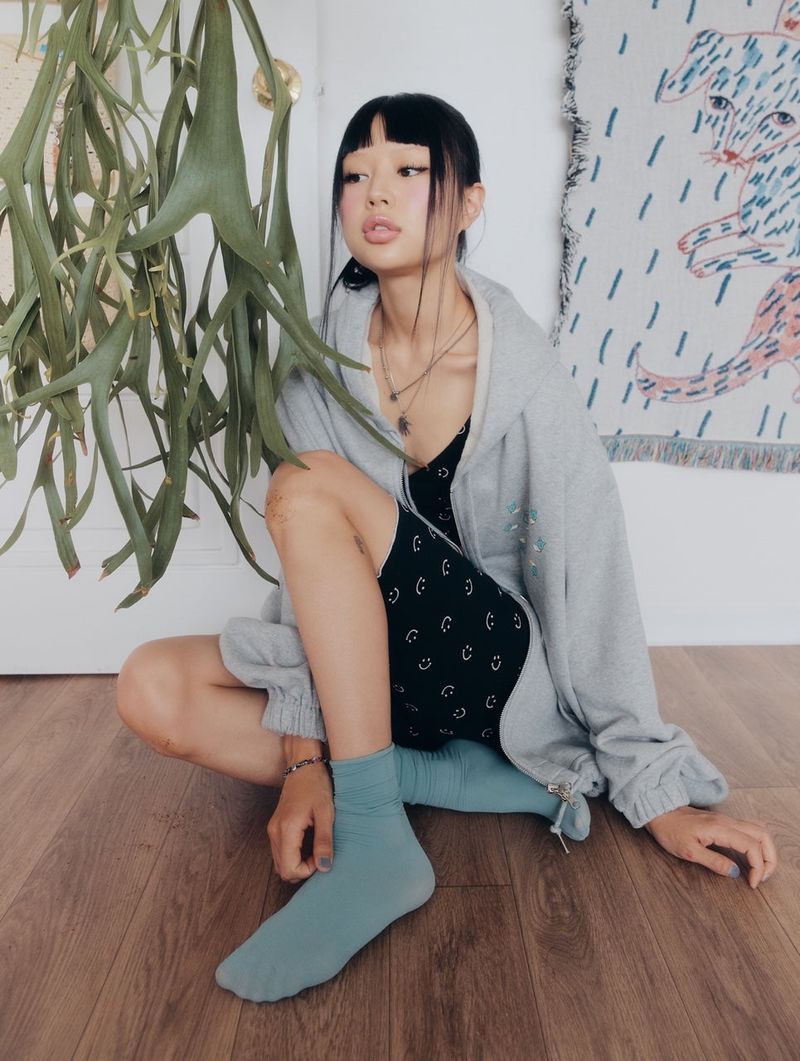 smile leggings black