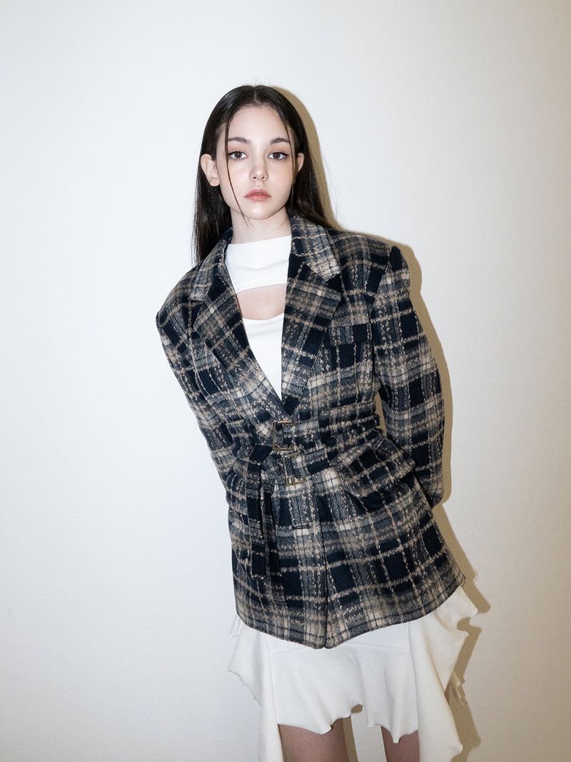 x Kyla Corste Wool Jacket (NAVY)