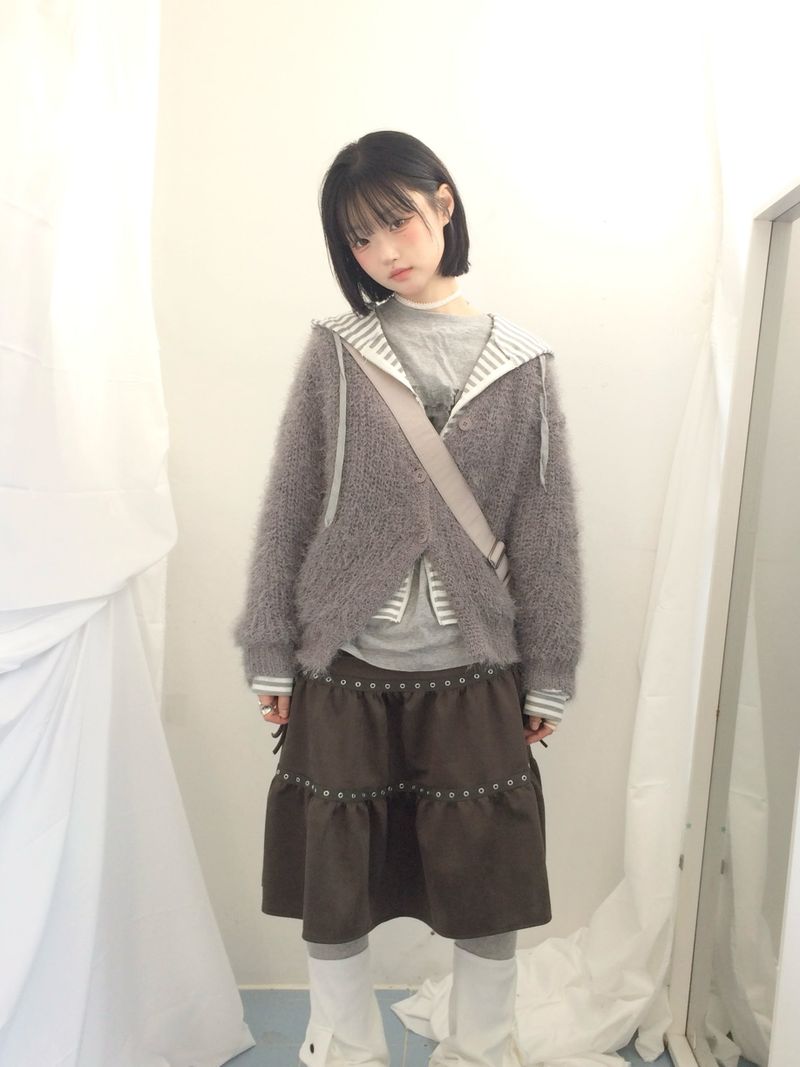 eyelet tier skirt