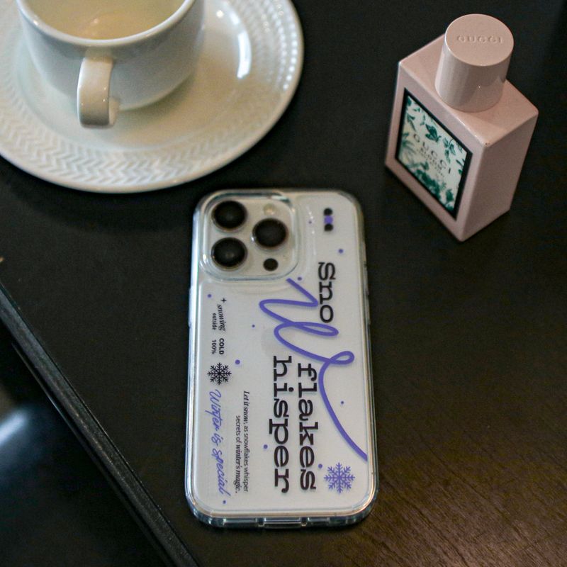 【MADE】(2type) Snow Violet Jelly hard Phone case