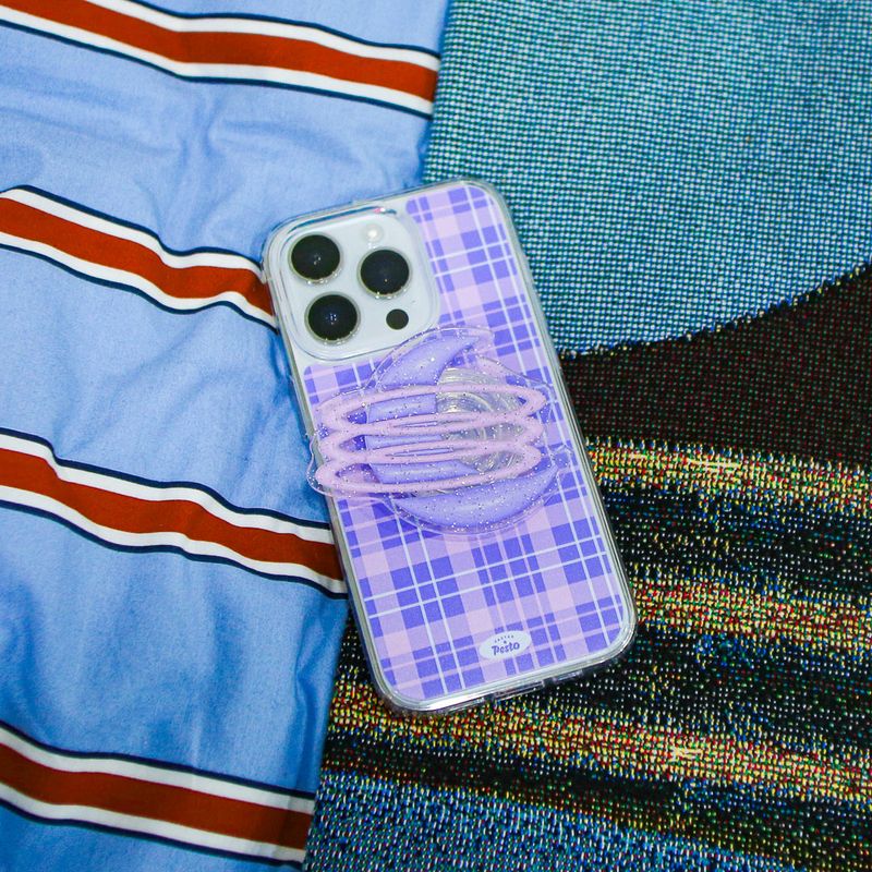 【MADE】Check Jelly hard Phone case