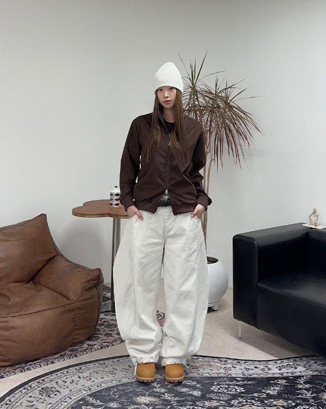 Lucal Satin Suede Zip-up