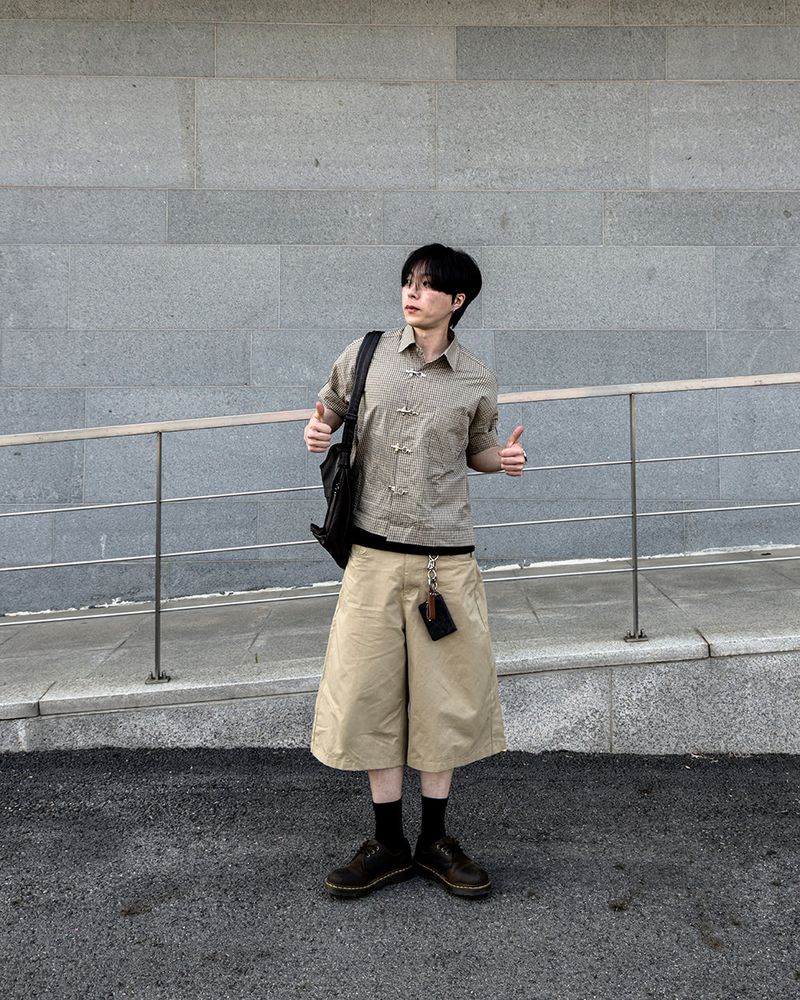 Varon Patch Strap Bermuda Pants