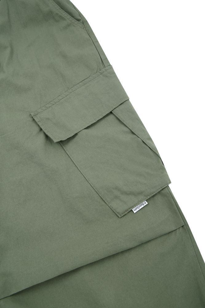 Khaki balloon cargo pants