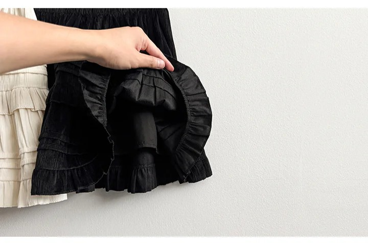 Ruffle Lace Miniskirt