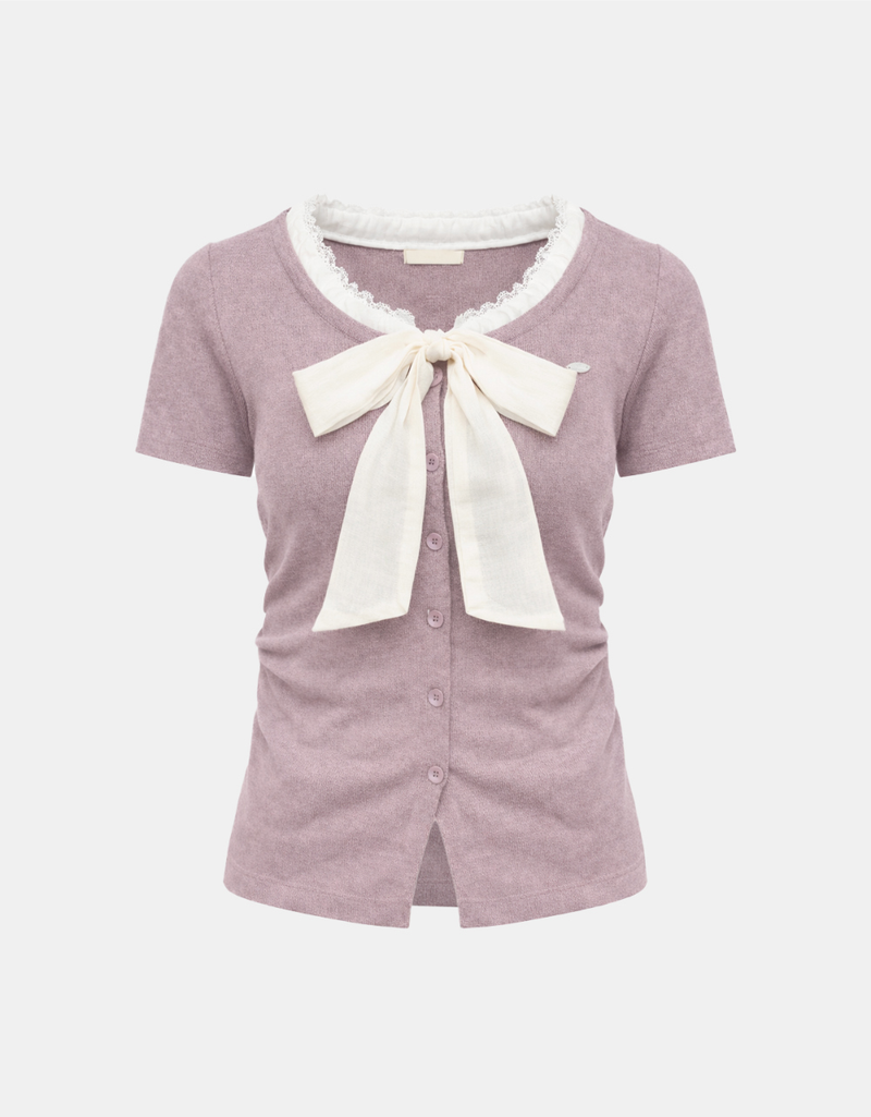 Elara Ribbon Knit Tee