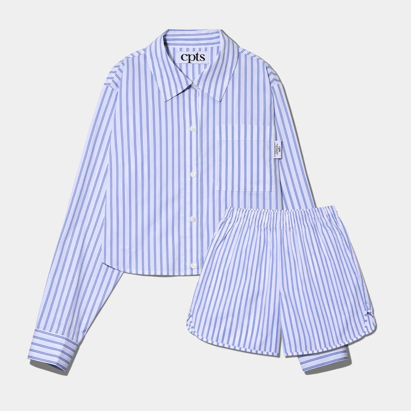 CPTS（シーピーティーエス）の「STRIPED POPLIN SHIRTS SET_WHITE（Setup）」