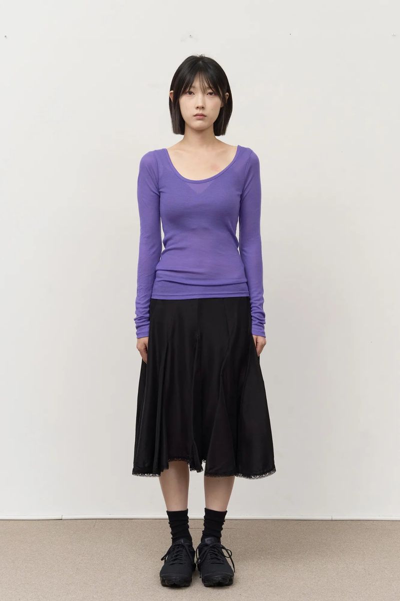 (W) Plave Tencel Top