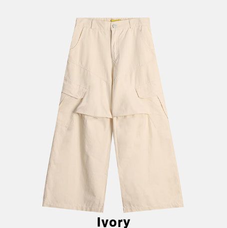 Jodi diagonal pintuck cargo pants